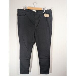 Madewell Womens Black Roadtripper High Rise Skinny Jeans Sz 36 Boho Mature Goth